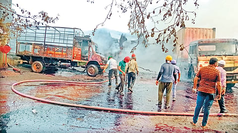 Satara Fire: तरडगाव जवळील मॅग्नेशिया केमिकल्सच्या गोडाऊनला आग