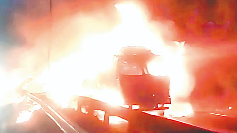 Military Truck Fire Case 