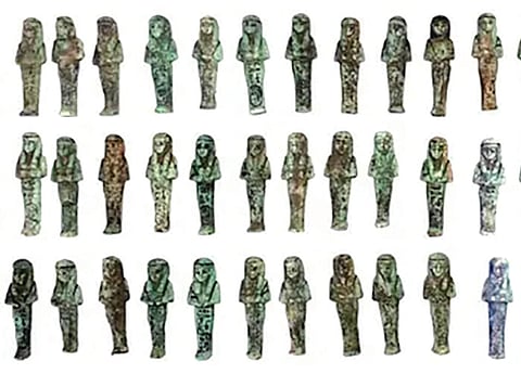 Shabti statues: दुसऱ्या राजाच्या कबरीत फेरो शोशेंकचे 225 ‌‘शब्टी‌’ पुतळे   