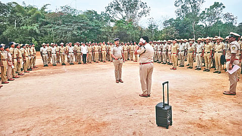 city under police security