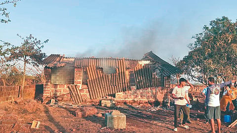 warehouse destroyed by fire