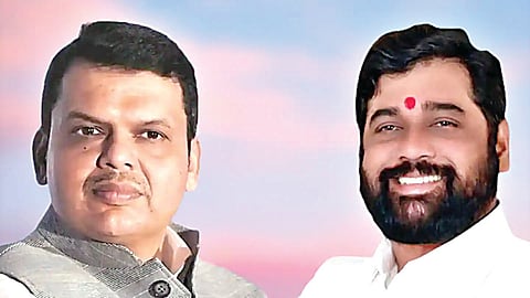 The BJP-Shinde Sena alliance, keeping the NCP at bay.