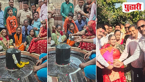 Jashodaben Modi visit Parli Vaijnath Temple