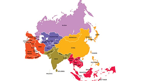 Asia continent formation