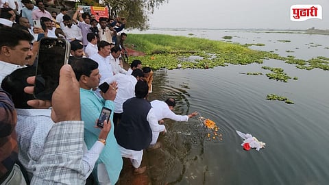 Ajit Pawar Asthi Visarjan Nagpur 