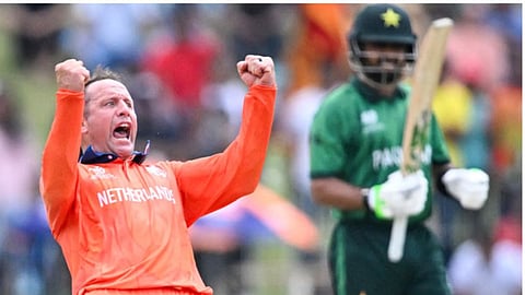 T20 World Cup  PAK vs NED | पहिल्‍याच सामन्‍यात पाकिस्‍तान थोडक्‍यात बचावला,  नेदरलँडविरुद्‍ध निसटता विजय! 