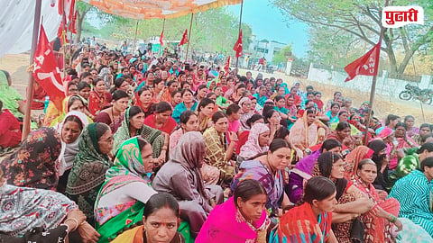 Manwat Tehsil Farm Laborers Protest