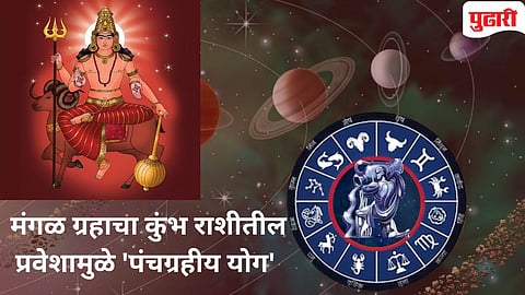 Mangal Gochar 2026 | मंगळाचा कुंभ राशीत प्रवेश: 'अंगारक योग' बनणार;  पण 'या' राशींना होणार विशेष लाभ 