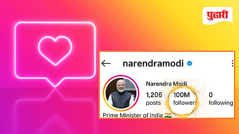 PM Modi Instagram followers 