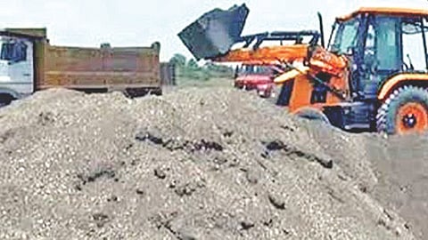 illegal sand mining