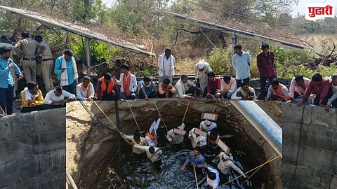 Dhangarwadi Farmers  Well Atmaklesh Andolan