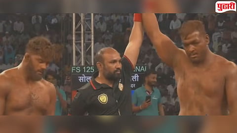 Maharashtra Kesari 2026 : महेंद्र गायकवाड ‘लाल माती’चा नवा राजा! 'महाराष्ट्र केसरी' स्पर्धेत सिकंदर शेखला नमवले