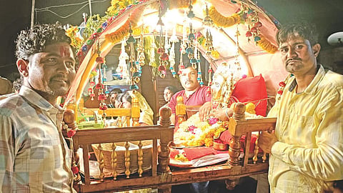 Renuka Devi Palakhi procession Renapur