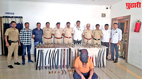 Nanded crime weapons seizure