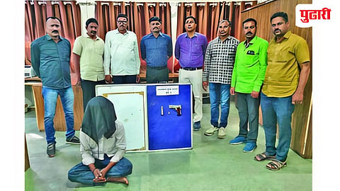 Nanded news | ऑपरेशन फ्लश आऊट ; पिस्तुलसह तस्कर गजाआड