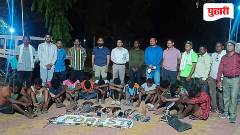 आलापल्ली वनपरिक्षेत्रात वन्यजिवांची शिकार, १२ जणांना अटक