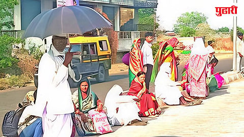 Latur News | तळपत्या उन्हात प्रवाशांची होरपळ
