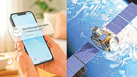 Satellite to phone network |