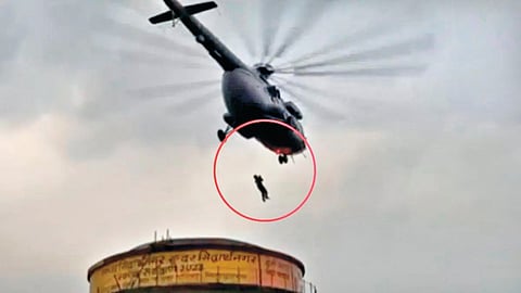 Reel stunt accident |