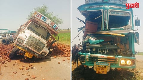 Ambad Shahagad Road Truck Accident