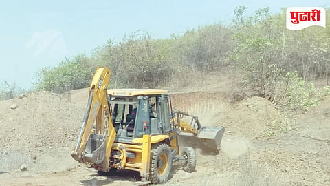 Illegal soil excavation Uran