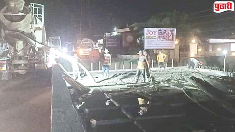 Karjat Kalyan highway bridge work