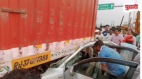 Raigad Accident |महाडनजीक भीषण अपघात: एकाचा जागीच मृत्यू 5 जण जखमी 