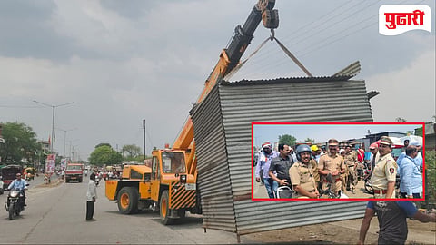 अल्टीमेटम् संपताच अतिक्रमण हटविण्याची कारवाई सुरू