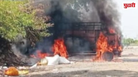 Animals killed in fire Parbhani