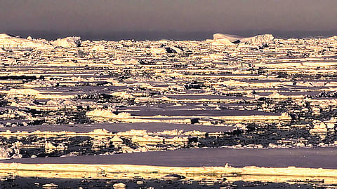 Antarctic ice melting |