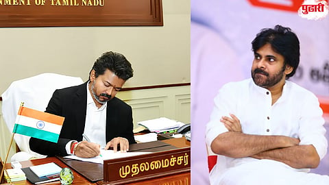 pawan kalyan react on people are compare him to vijay