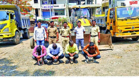 Raid on Sand Mafia in Godavari