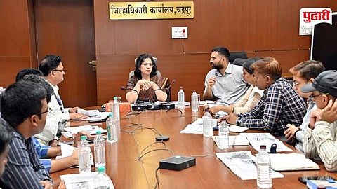 Chandrapur  Collector Navtejaswini Project review 