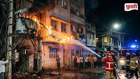 Electrical short circuit Fire Washim