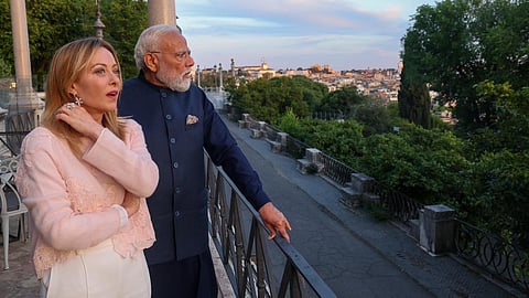 Giorgia Meloni Modi meeting Italy