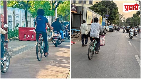 Pimpri Cycle Track Encroachment Issue