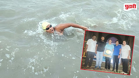 Swara swimming record Arabian sea