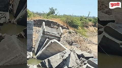 Lohkara bridge flood damage