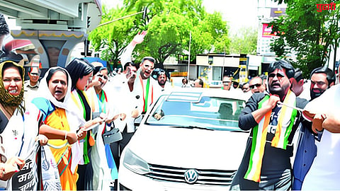 Congress Protest : इंधन दरवाढीविरोधात काँग्रेसचे क्रांती चौकात आंदोलन