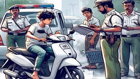 Minor driving