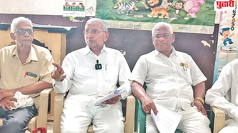 Senior citizens protest