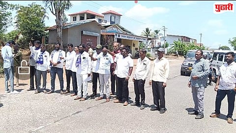 Kolhapur News : हजारो हेक्टर सुपीक जमीन धोक्यात; शक्तीपीठ महामार्गाविरोधात सरवडेतील शेतकरी रस्त्यावर