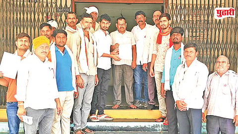 Kinwat farmer protest