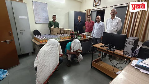 Washim crime | दारू विक्री करणाऱ्या ढाब्यावर छापे ; १२ जणांवर कारवाई, ३.५५ लाखांचा मुद्देमाल जप्त