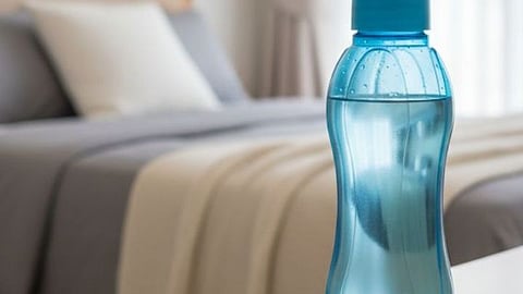 Water Bottle Under Hotel Bed