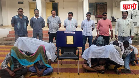 Chandrpur Crime | बाबुपेठ येथील तीन पत्ती जुगार अड्ड्यावर एलसीबीचा धडक छापा; १० जुगारी अटकेत