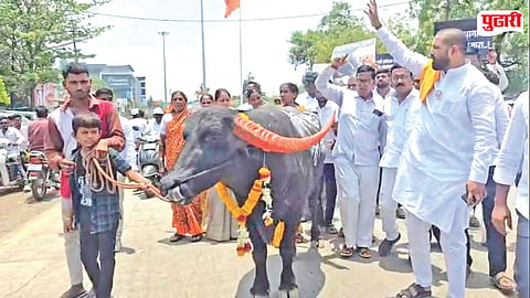 Beed Zilla Parishad protest