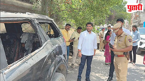 Ahilyanagar Vehicle Arson