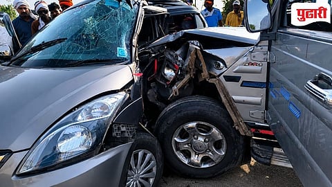 Jalgaon Accident | क्रुझर- कारचा अपघात, नाशिकच्या दोन महिला ठार तर 12 भक्तगण जखमी 
