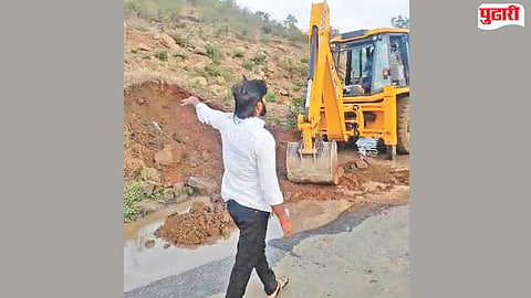 Dharur Ghat Road Potholes